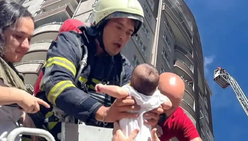 Kayseri'de 14 Katlı Binada Yangın: Korku Dolu Anlar ve Kurtarma Çabaları