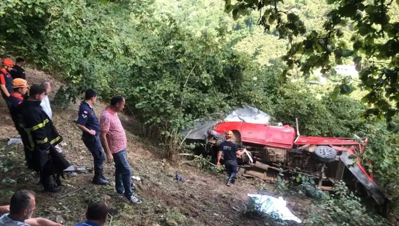 Fındık İşçilerini Taşıyan Araç Şarampole Devrildi: Korkunç Kaza Ayrıntıları!